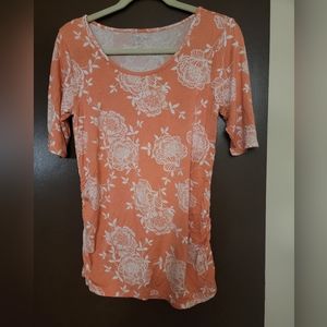 A:glow, maternity size medium, floral, peach